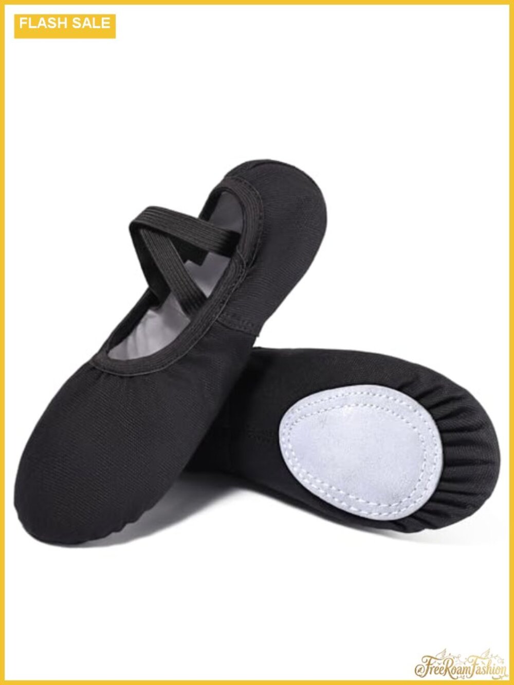 Women's Ballet Dance Shoes Split Sole Slip-On Knit Flexible